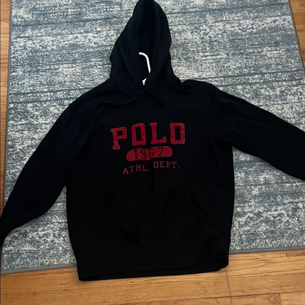Polo by Ralph Lauren Black Sweater with Bold Logo